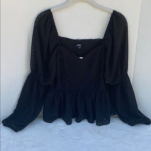 EXPRESS ... Black Dainty Blouse